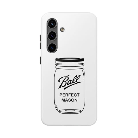 Mason Jar iPhone Case - Durable Phone Cover With Impact Resistant Rubber Liner Phone Case - YinzerShop