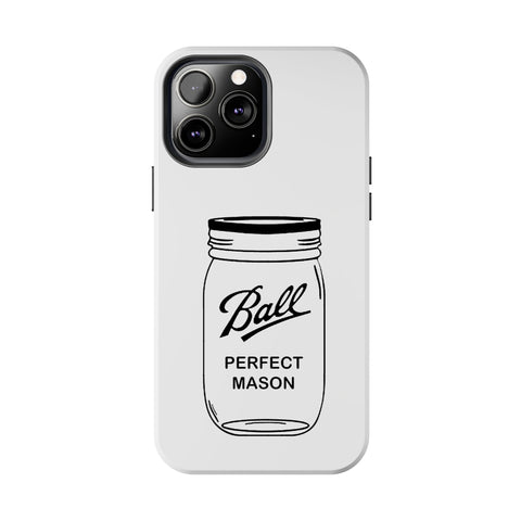 Mason Jar iPhone Case - Durable Phone Cover With Impact Resistant Rubber Liner Phone Case - YinzerShop