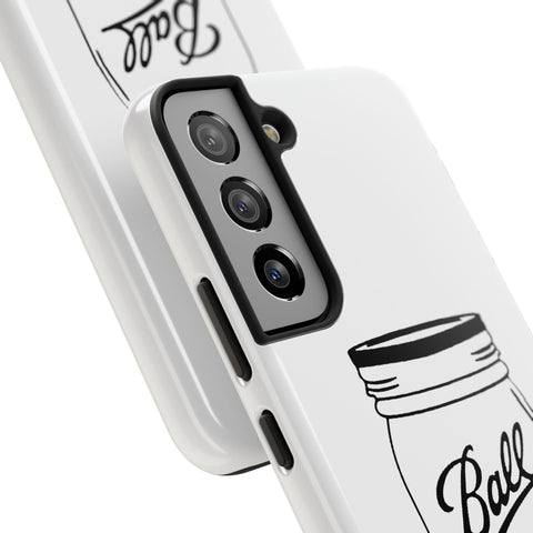 Mason Jar iPhone Case - Durable Phone Cover With Impact Resistant Rubber Liner Phone Case - YinzerShop
