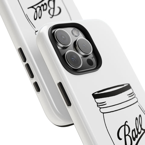 Mason Jar iPhone Case - Durable Phone Cover With Impact Resistant Rubber Liner Phone Case - YinzerShop