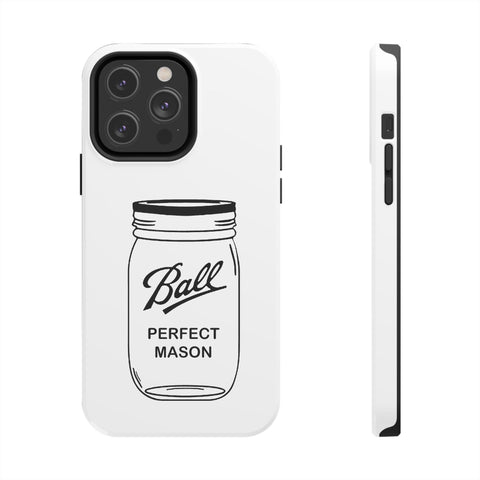 Mason Jar iPhone Case - Durable Phone Cover With Impact Resistant Rubber Liner Phone Case - YinzerShop