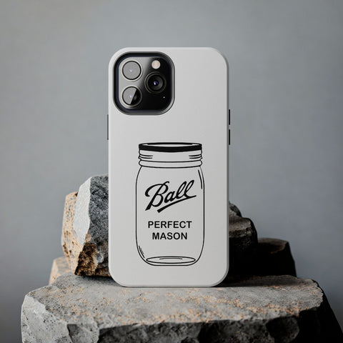 Mason Jar iPhone Case - Durable Phone Cover With Impact Resistant Rubber Liner Phone Case - YinzerShop