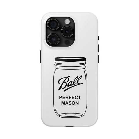 Mason Jar iPhone Case - Durable Phone Cover With Impact Resistant Rubber Liner Phone Case - YinzerShop