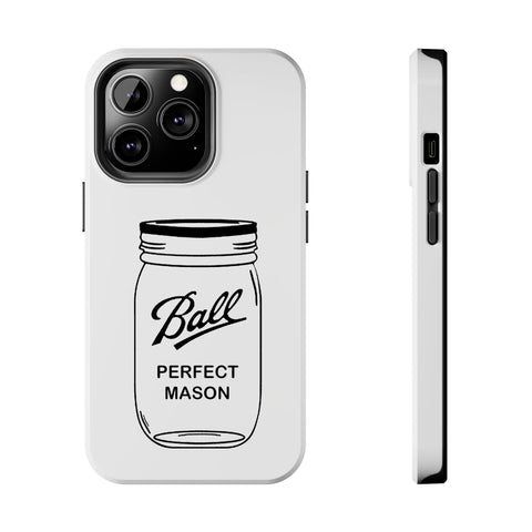 Mason Jar iPhone Case - Durable Phone Cover With Impact Resistant Rubber Liner Phone Case - YinzerShop