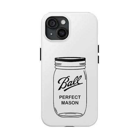 Mason Jar iPhone Case - Durable Phone Cover With Impact Resistant Rubber Liner Phone Case - YinzerShop
