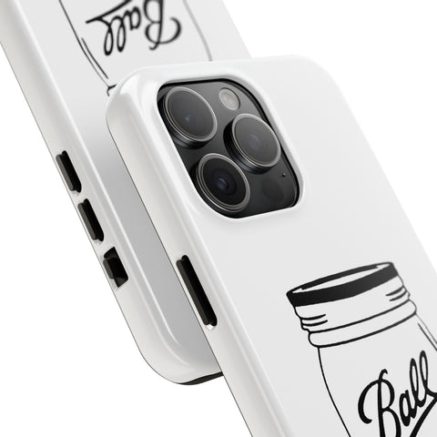 Mason Jar iPhone Case - Durable Phone Cover With Impact Resistant Rubber Liner Phone Case - YinzerShop