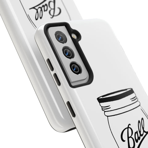 Mason Jar iPhone Case - Durable Phone Cover With Impact Resistant Rubber Liner Phone Case - YinzerShop
