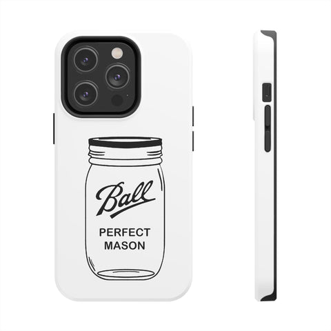 Mason Jar iPhone Case - Durable Phone Cover With Impact Resistant Rubber Liner Phone Case - YinzerShop