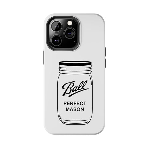 Mason Jar iPhone Case - Durable Phone Cover With Impact Resistant Rubber Liner Phone Case - YinzerShop