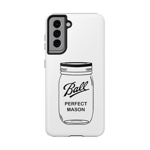 Mason Jar iPhone Case - Durable Phone Cover With Impact Resistant Rubber Liner Phone Case - YinzerShop