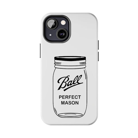 Mason Jar iPhone Case - Durable Phone Cover With Impact Resistant Rubber Liner Phone Case - YinzerShop
