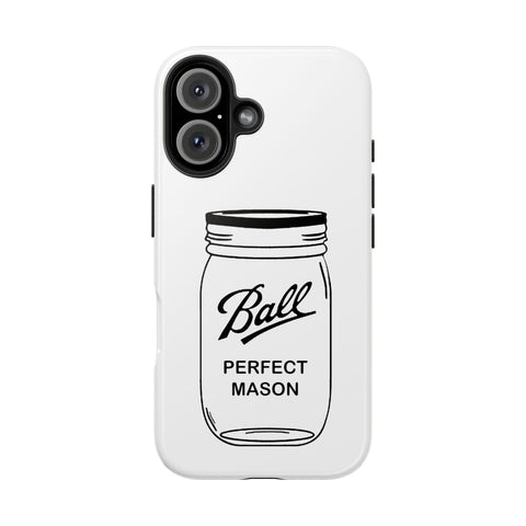 Mason Jar iPhone Case - Durable Phone Cover With Impact Resistant Rubber Liner Phone Case - YinzerShop