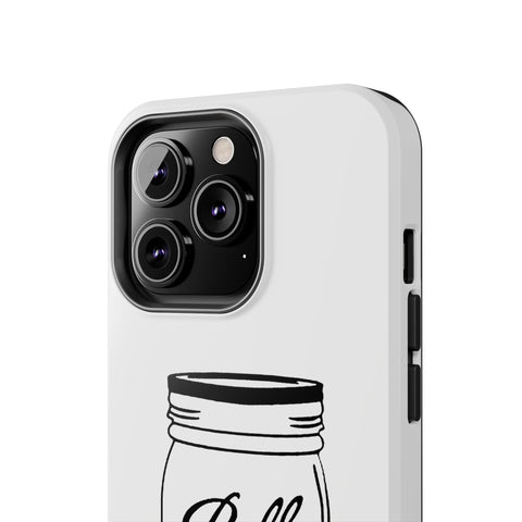 Mason Jar iPhone Case - Durable Phone Cover With Impact Resistant Rubber Liner Phone Case - YinzerShop