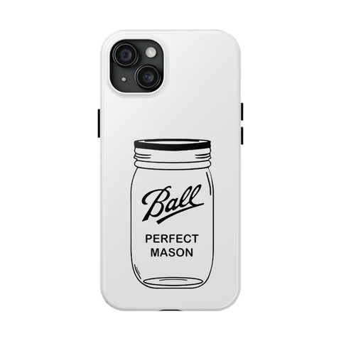 Mason Jar iPhone Case - Durable Phone Cover With Impact Resistant Rubber Liner Phone Case - YinzerShop