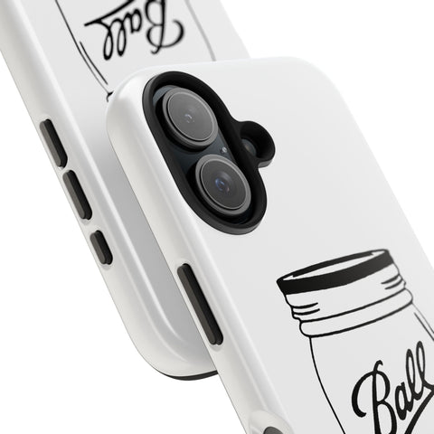 Mason Jar iPhone Case - Durable Phone Cover With Impact Resistant Rubber Liner Phone Case - YinzerShop