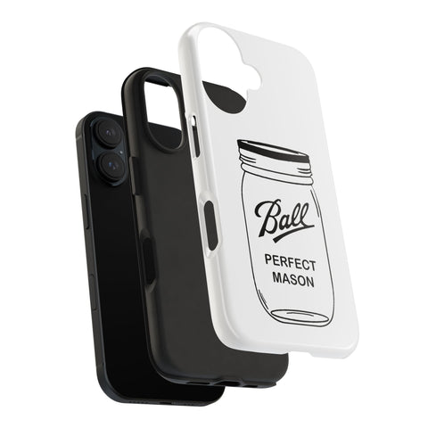 Mason Jar iPhone Case - Durable Phone Cover With Impact Resistant Rubber Liner Phone Case - YinzerShop