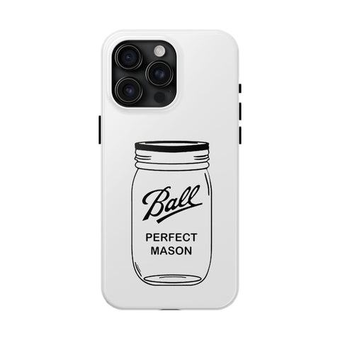 Mason Jar iPhone Case - Durable Phone Cover With Impact Resistant Rubber Liner Phone Case - YinzerShop