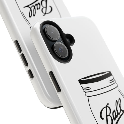 Mason Jar iPhone Case - Durable Phone Cover With Impact Resistant Rubber Liner Phone Case - YinzerShop