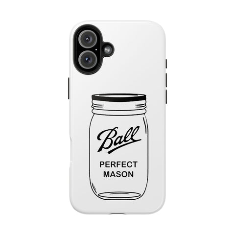 Mason Jar iPhone Case - Durable Phone Cover With Impact Resistant Rubber Liner Phone Case - YinzerShop