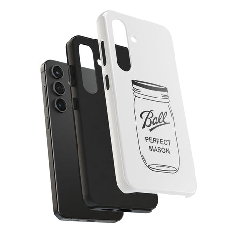 Mason Jar iPhone Case - Durable Phone Cover With Impact Resistant Rubber Liner Phone Case - YinzerShop