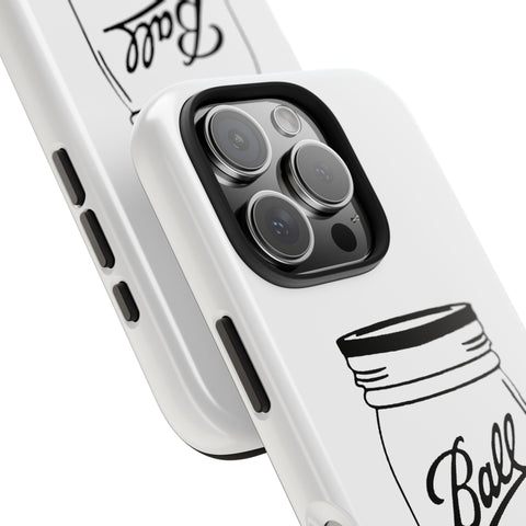 Mason Jar iPhone Case - Durable Phone Cover With Impact Resistant Rubber Liner Phone Case - YinzerShop