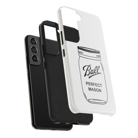 Mason Jar iPhone Case - Durable Phone Cover With Impact Resistant Rubber Liner Phone Case - YinzerShop