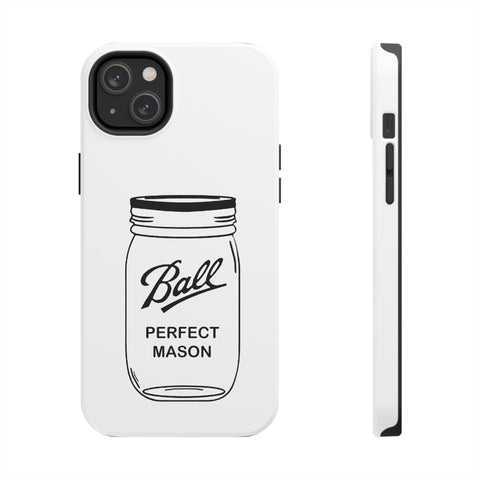 Mason Jar iPhone Case - Durable Phone Cover With Impact Resistant Rubber Liner Phone Case - YinzerShop