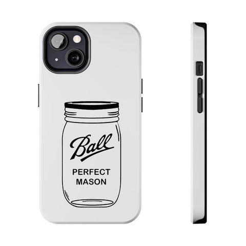 Mason Jar iPhone Case - Durable Phone Cover With Impact Resistant Rubber Liner Phone Case - YinzerShop