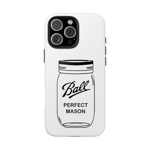 Mason Jar iPhone Case - Durable Phone Cover With Impact Resistant Rubber Liner Phone Case - YinzerShop