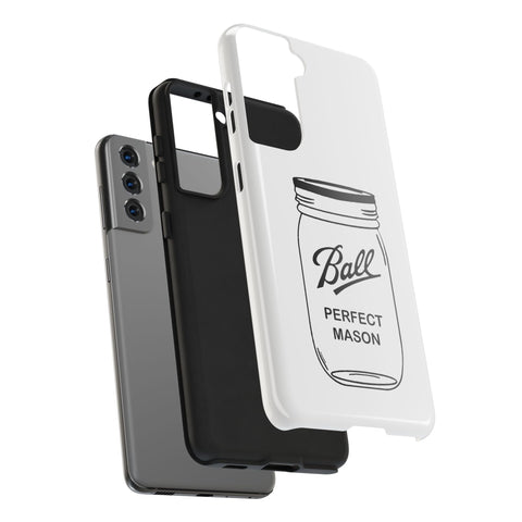 Mason Jar iPhone Case - Durable Phone Cover With Impact Resistant Rubber Liner Phone Case - YinzerShop