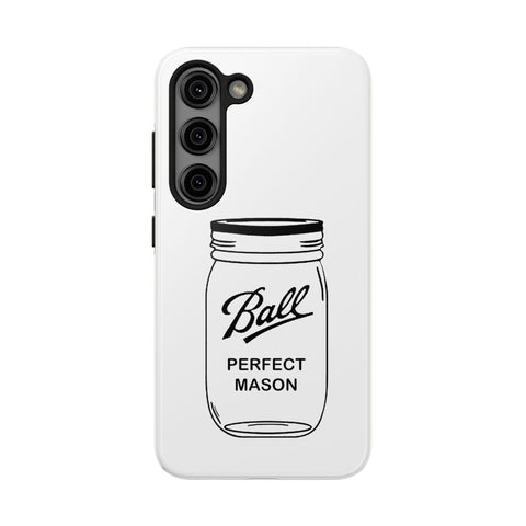 Mason Jar iPhone Case - Durable Phone Cover With Impact Resistant Rubber Liner Phone Case - YinzerShop