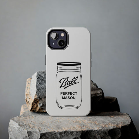 Mason Jar iPhone Case - Durable Phone Cover With Impact Resistant Rubber Liner Phone Case - YinzerShop