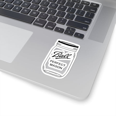 Mason Jar Stickers - Kiss-Cut Vinyl Decal Stickers with Glossy Finish Paper Products - YinzerShop