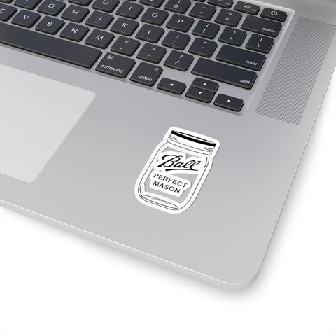 Mason Jar Stickers - Kiss-Cut Vinyl Decal Stickers with Glossy Finish Paper Products - YinzerShop