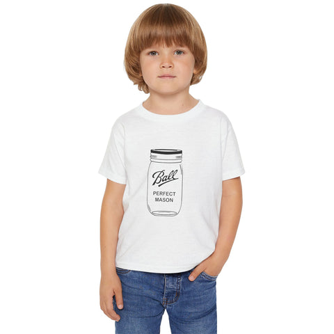 Mason Jar - Toddler T-Shirt Kids Apparel - YinzerShop