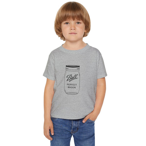 Mason Jar - Toddler T-Shirt Kids Apparel - YinzerShop