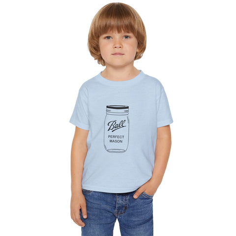 Mason Jar - Toddler T-Shirt Kids Apparel - YinzerShop