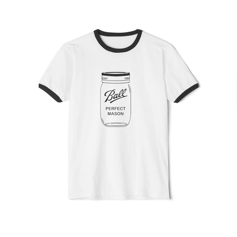 Mason Jar - Unisex Cotton Ringer T-Shirt T-Shirt - YinzerShop