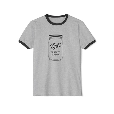 Mason Jar - Unisex Cotton Ringer T-Shirt T-Shirt - YinzerShop