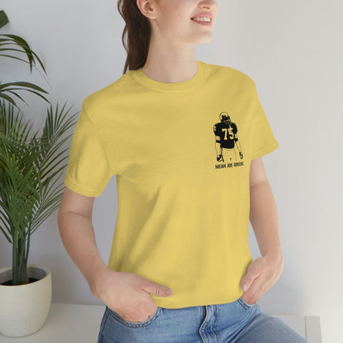 Mean Joe Greene Legend T-Shirt - Back-Printed Graphic Tee T-Shirt Printify   