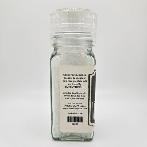 Mediterranean Grinding Salt - Coarse Sea Salt With Fine Grinder Settings | Pure White Crystals - YinzerShop