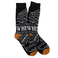 Men's Black Socks - Classic Whiskey Inspired Crew Socks for Gentlemen Socks - YinzerShop