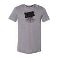 Men's Crewneck Tee | WearYourRoots Pennsylvania Soft Cotton Blend Shirt T-Shirt - YinzerShop