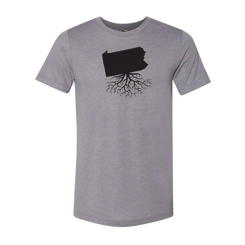 Men's Crewneck Tee | WearYourRoots Pennsylvania Soft Cotton Blend Shirt T-Shirt - YinzerShop