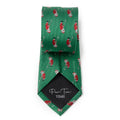 Men's Green Tie – Santa Golf Par-Tee Silk Blend Holiday Necktie in Kelly Green Tie - YinzerShop