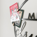 Merry Christmas Sign - Magnetic Holiday Circle Steel Wall Decor Display Wall Decor - YinzerShop