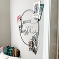 Merry Christmas Sign - Magnetic Holiday Circle Steel Wall Decor Display Wall Decor - YinzerShop