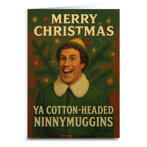 Elf "Merry Christmas" Greeting Card