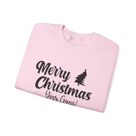 Merry Christmas Yinz! - Heavy Blend™ Crewneck Sweatshirt Sweatshirt - YinzerShop