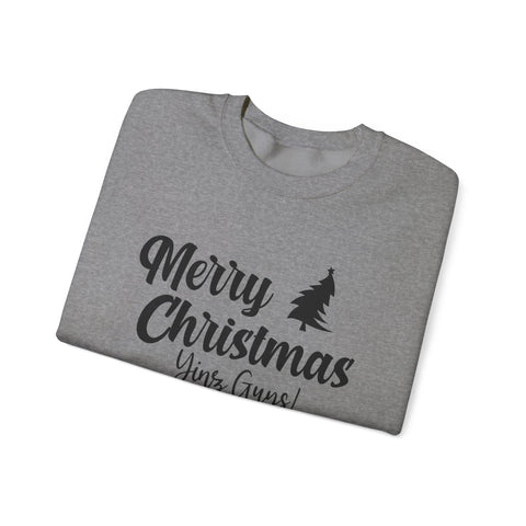 Merry Christmas Yinz! - Heavy Blend™ Crewneck Sweatshirt Sweatshirt - YinzerShop